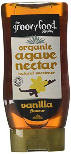 The Groovy Food Company Organic Agave Nectar Vanilla Flavour 250ml (Pack of 3)