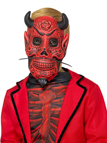 Smiffys 48134 Day of The Dead Devil Childs Mask (One Size)
