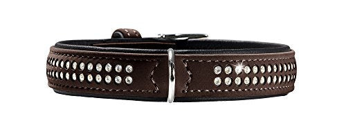 Collar Softie Deluxe 45 Nickel Artificial Leather Brown/ Black | Hunter