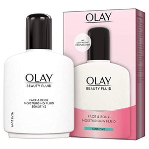 Olay Beauty Fluid Face and Body Sensitive Moisturiser, 200 ml, Pack of 6