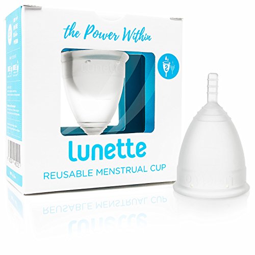 Lunette Reusable Menstrual Cup - Clear - model 2 For Normal Or Heavy Flow - (En Version)