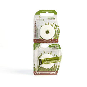 EcoLiving Eco Dental Floss – Vegan Approved, Cruelty Free, No GMO Biodegradable Floss – Natural Tooth Floss – Pure Renewable Eco Floss (2 Pack)