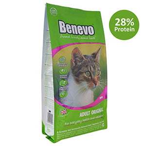 Benevo vegan cat food for adult cats 2kg. Holistic, meat-free, nutritionally complete, non-gm food for your feline. Award winning vegan pet food made in the UK.