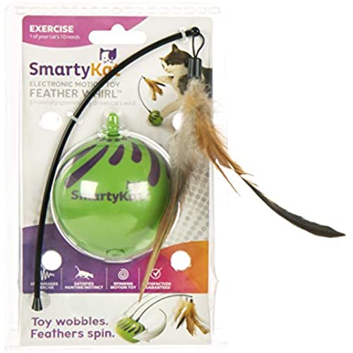 SmartyKat Feather Whirl Electronic Motion Cat Toy, As Seen On TV