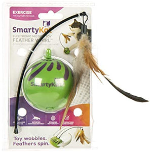 SmartyKat Feather Whirl Electronic Motion Cat Toy, As Seen On TV