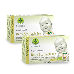Neuner's | Organic Baby Stomach Tea | for Babies, Toddlers and Mums | 2 x 20 Tea Bags (Pack of 2)