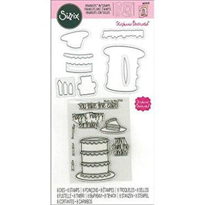 Sizzix Sbarnard Framelits Die/Stamp Take the Cake SB Stamptakecake