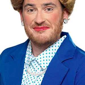 Smiffy's 49123 Iron Lady Wig, Unisex-Adult, Brown, One Size