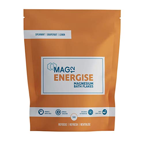 Energise Magnesium Bath Flakes with Spearmint, Grapefruit and Lemon