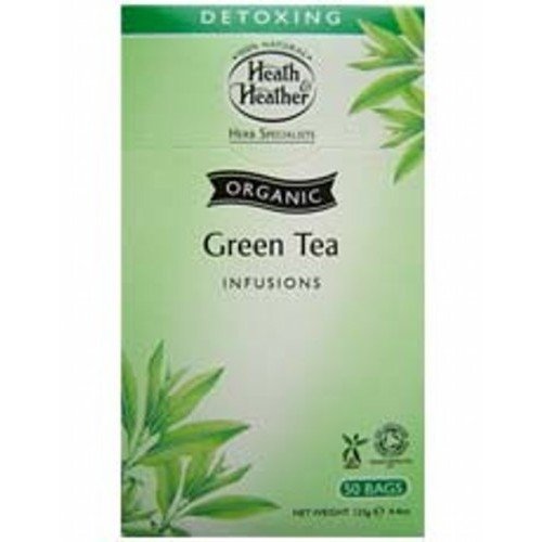 Heath And Heather Organic Green Tea 50bag X 4 (Pack of 4)