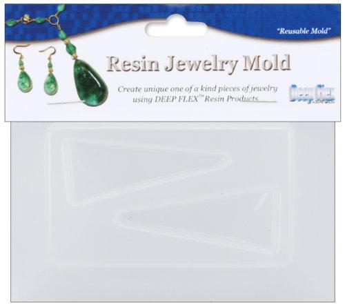 Resin Jewelry Reusable Plastic Mold 3.5"X4.5"-Triangle
