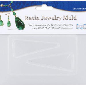 Resin Jewelry Reusable Plastic Mold 3.5"X4.5"-Triangle