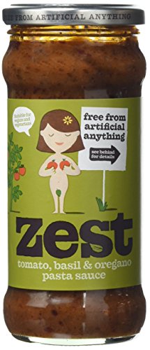 Zest Tomato, Basil and Oregano Pasta Sauce 340 g (Pack of 6)
