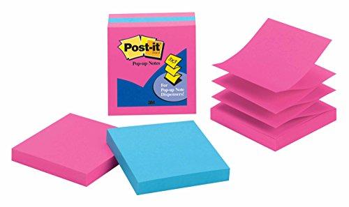 Post-it Pop-up Notes, 3 in x 3 in, Jaipur Collection, 3 Pads/Pack, 100 Sheets/Pad (3301-3AU-FF)