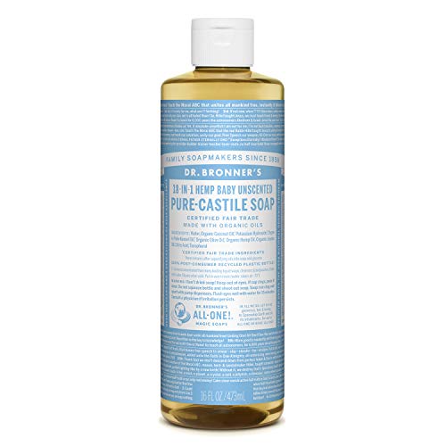 DR BRONNERS Organic Baby Pure Castille Liquid Soap 475ml (PACK OF 1)