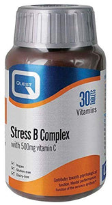 Quest Stress B Complex with 500mg Vitamin C 30 Tablets