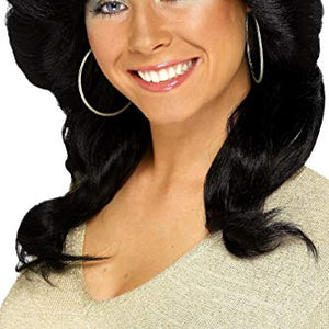 Smiffys 70's Flick Wig - Black
