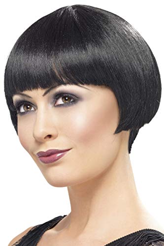 Smiffys 20's Flirty Flapper Wig Short - Black
