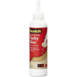 Scotch Quick-Drying Tacky Glue, 4 oz, Precision Tip (6052B)
