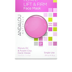 Instant Lift & Firm, Marula Oil & Purple Clay Face Mask - Andalou Naturals