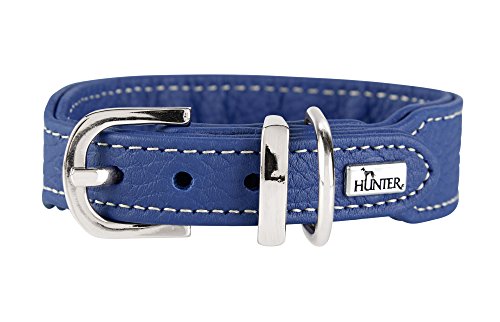 Collar Cannes Mini, 32 Blue, Leather | Hunter