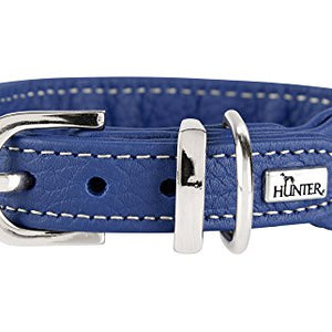 Collar Cannes Mini, 32 Blue, Leather | Hunter