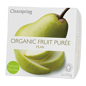 Clearspring Organic Pear Puree, 200g (Pack of 2)