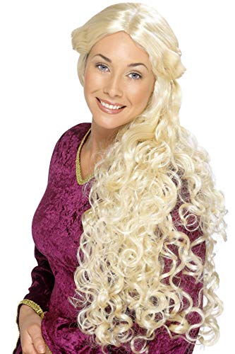 Smiffys Renaissance Skin Parting Wig - Blonde, Long