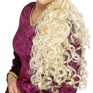 Smiffys Renaissance Skin Parting Wig - Blonde, Long