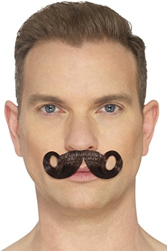 Smiffys 49641 The Imperial Moustache, Brown, One Size