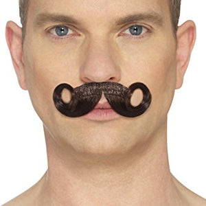 Smiffys 49641 The Imperial Moustache, Brown, One Size