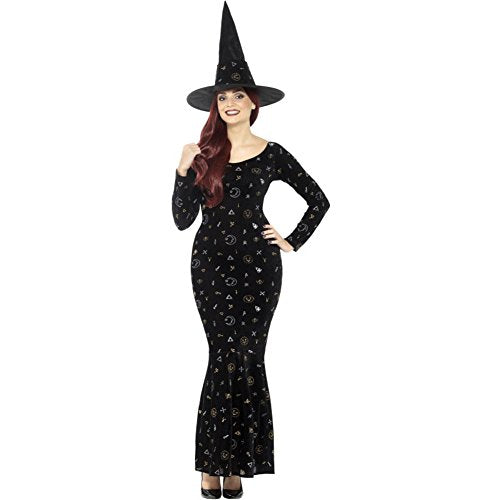 Smiffys 45120L Deluxe Black Magic Ouija Witch Costume (Large)