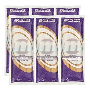 King Soba 6-PACK Organic & Gluten Free Millet & Brown Rice Noodles 250g - 3 Servings Per Pack