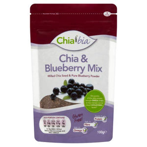Chia Bia Milled Chia Seed and Blueberry Mix 100 g (Pack of 1)