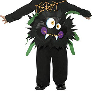 Smiffys Toddler's Crazy Spider Costume, Tabard & Hood, Size: T2, 35650