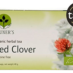 Neuner's | Organic Red Clover Herbal Tea | for Overall Well-Being | 20 Tea Bags