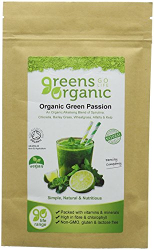 GOLDEN GREENS ORGANIC Organic Green Passion Powder 90g (PACK OF 1)