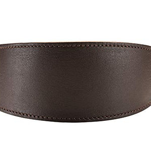 Greyhound Collar Super Soft 32 Nickel Soft Leather Dark Brown/Nappa Dark Brown | Hunter