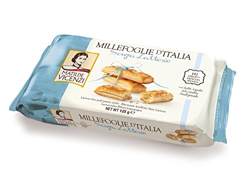 Vicenzi Lactose Free Millefoglie Puff Pastries, 125 g