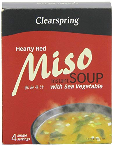 Clearspring  Hearty Red Miso Soup + Sea Veg  1 x 4x10g