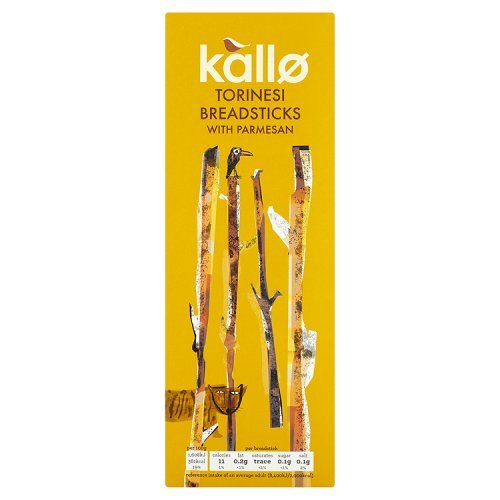 Kallo Parmesan Torinesi Breadsticks 125 g (Pack of 12)