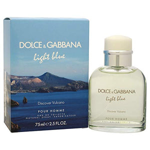 DOLCE & GABBANA Discover Vulcano Eau De Toilette for Men, Light Blue 75 ml