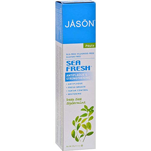 Jason All-Natural Toothpaste, Sea Fresh - 6 oz - 2 pk by Jason Natural Cosmetics