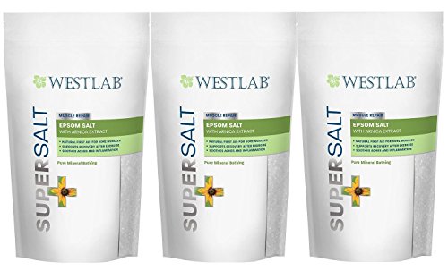 Westlab Supersalt Epsom Muscle Relief 1kg - Pack of 3