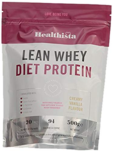 Healthista Lean Whey Diet Protein Powder - Creamy Vanilla