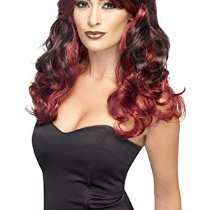 Smiffys "Women's Ombre" Wig (Red/Black)