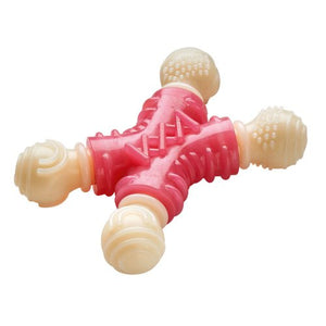 Dog Toy Leeds Strong Cross With Vanilla Flavoring Tan/Light Pink, 14 Cm  Pack Of 3 | Hunter