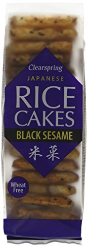 Clearspring Japanese Black Sesame Rice Cakes, 150g (Pack of 3)