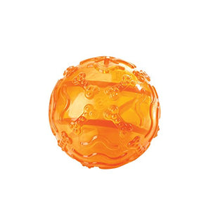 Tpr Treat Ball, 8 Cm Orange  Pack Of 3 | Hunter