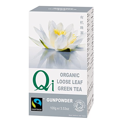 Qi Organic Gunpowder Loose Leaf Green Tea 100g